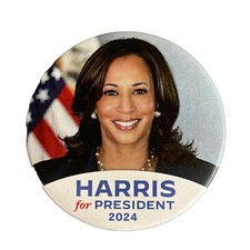 2024 Vice President Kamala Harris for President 3" Button Pin