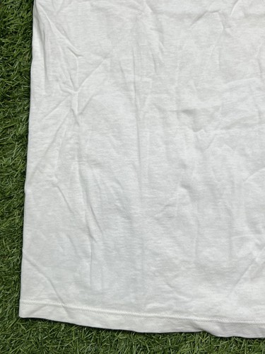 Vintage 90's Nike Ringer T-Shirt Men's M White USA Dead Stock Swoosh Check - Picture 5 of 11