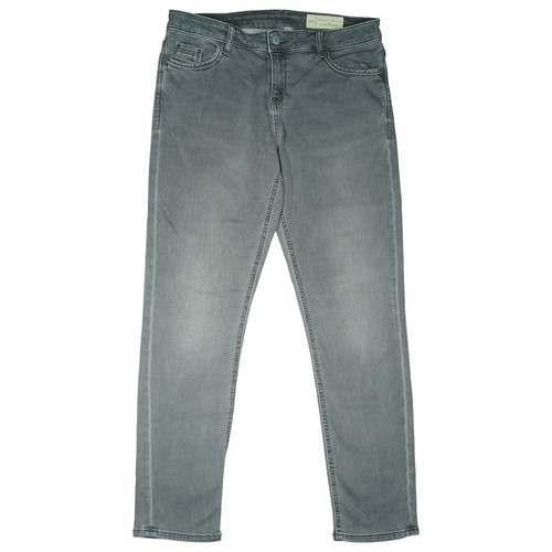 ESPRIT Denim Damen Jeans Hose super stretch Skinny Slim Leg Gr 38 M W30 L28 grau