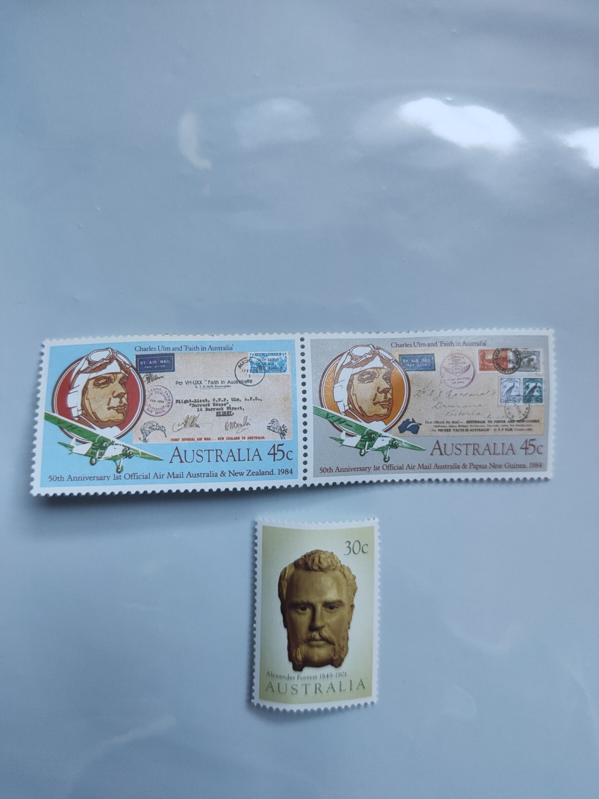 500 of 1.2 (3 stamps) Australian MUH Postage Stamps, Fv 600 +Tax