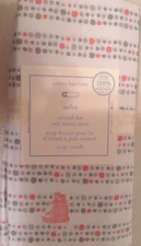 Pottery Barn Kids Soho Animal Dot Crib Fitted Sheet Nursery Pink