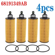 4 Pack - Engine Oil Filter 68191349AB 68191349AC For Jeep Dodge RAM Chrysler🟠