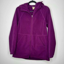 Duluth Trading Co Long Fleece Jacket Purple Xs