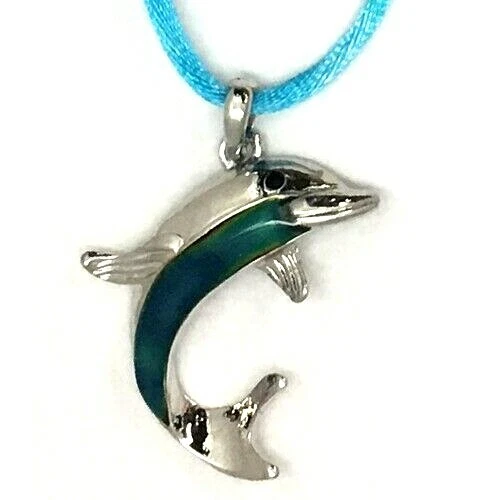 Dolphin mood deals necklace