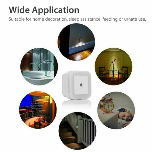 Capteur Night Light EU Plug Luminaire Led Lampe Baby Nightlight 220V - Photo 10/16