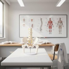 Spine Pelvis Model Long-Lasting Female Pelvis Model Color Coded for Classroom
