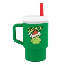 Infantino My 1st Tumbler Silicone Sippy Cup Grinch Green with Straw  Handle