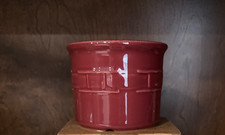 LONGABERGER POTTERY  1 PINT CROCK - PAPRIKA-M...