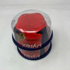 Pyrex Simply Store 4-Cup Round Glass Bowls w/Navy Lids, 2-Pack
