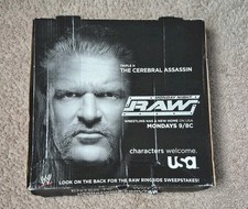 Vintage Wrestling 2005 WWF WWE Triple H RAW On USA Network Large Pizza Box