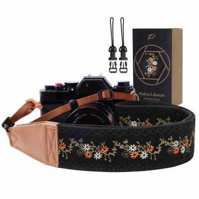 Padwa Lifestyle Camera Strap - 2'' Full Grain Leather Ends Camera Straps for Phot