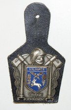INSIGNE SAPEURS POMPIERS DE VALOGNES - 50 MANCHE  - OBSOLETE POUR COLLECTION