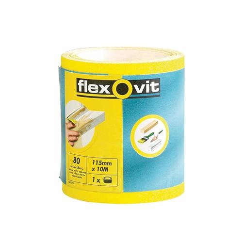 Flexovit High Performance Sanding Roll 115mm x 5m Coarse 60G FLV69915