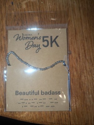 Beautiful Badass bracelet Zooma Women's Day 5k