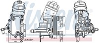 Nissens ÖLküHler MotoröL ** First Fit ** 91343 Aluminium FüR Opel Combo X12 Tour