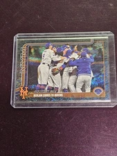 2025 Topps Series 2 NY Mets #432 Black Dlamante /10 On They Go!