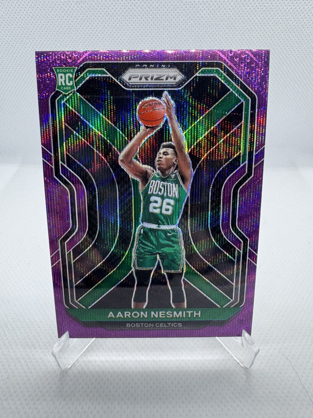 2020-21 Panini Prizm Purple Wave Prizm Aaron Nesmith #282 Rookie RC