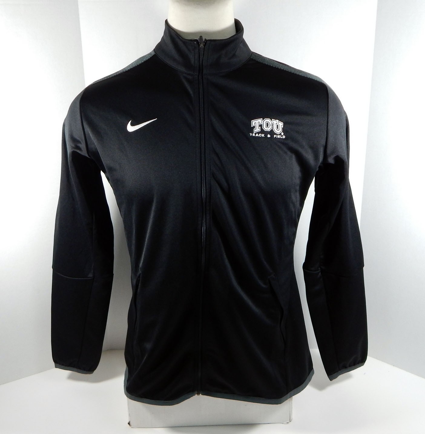 SACAI X NIKE Giacca Texas Christian Univeristy TCU donna Track Field nero grigio Nike nuova