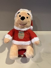 Vintage Winnie The Pooh Dan Dee Christmas Plush Santa Hat 13" Disney Stuffed Toy