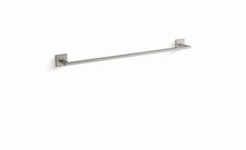 Kohler 23285-BN Square 24" Towel bar, Vibrant Brushed Nickel