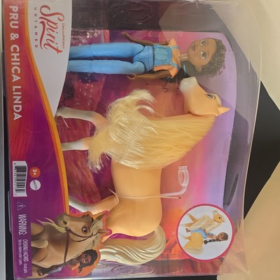 Spirit Untamed Pru 7'' Doll & 8'' Chica Linda Horse  Brand new open box
