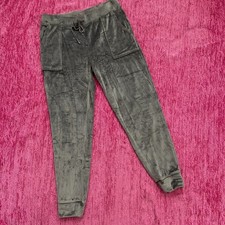 House Of Harlow 1960 Velour Velvet Jogger Pants Gray Size Medium