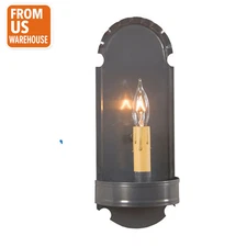 Irvin's Tinware Foot Wall Sconce - Primitive Country Lighting - New