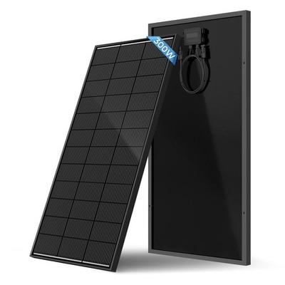 12V 300W Watt Mono Solar Panel N-Type 18BB Power RV Camping Home Boat Off Grid