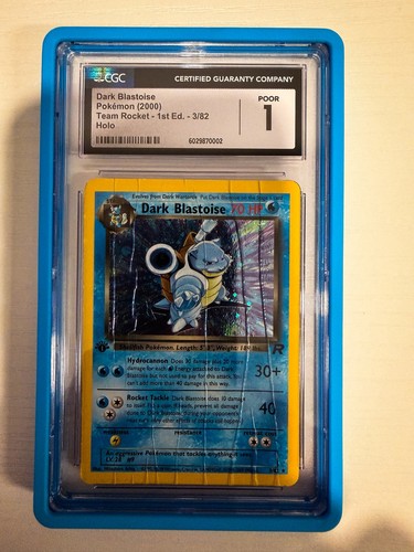 Dark Blastoise (1st Edition) graded CGC 1 for sale on eBay