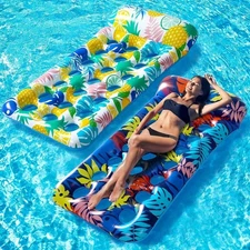 Pool Floats Raft - 2 Pack Oversized Pool Floats Lounge Adult Size, 71.65" x 3...