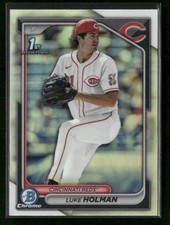 2024 Bowman Draft #BDC-100 Luke Holman Cincinnati Reds Chrome Refractor