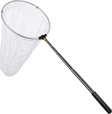 Upgraded Insect and Butterfly Net with 12" Ring, 24" Net Depth,2Mm Mesh Holes -