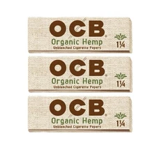 OCB Organic Hemp 1 1/4 Rolling Papers - 6 Packs