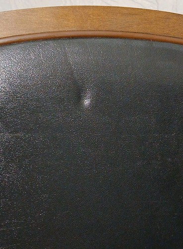Sedia pieghevole STAKMORE in legno massello nera imbottita retrò anni 70 vintage originale - Foto 9 di 22