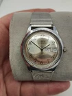 Vintage 1975 Timex Viscount Mens Automatic Watch. Works well