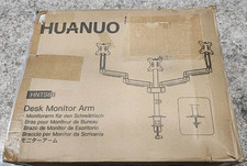 HUANUO Triple Monitor Mount for 13-27 inch Computer Screens HNT6HB
