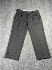 Brooks Brothers Madison Pants Mens Size W37 Gray 100 Wool Pleated Made in USA