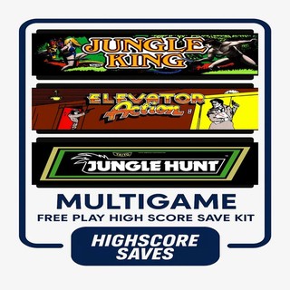 HighScoreSaves - Jungle Hunt / Elevator Action Free Play + High Score Save Kit