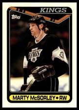 1990-91 TOPPS NHL HOCKEY NM Card #392 😎 MARTY McSORLEY, Los Angeles Kings 🤩