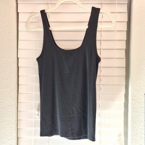 Everlane Size L Black Tank Top NWT - Picture 2 of 9