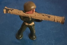 Vintage Barclay Lead Toy Soldier -  Podfoot  Figure with Bazooka