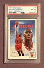 1991 Upper Deck #75 Michael Jordan Bulls Checklist Card PSA 6 EX-MT Bulls