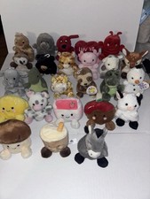 Lote Aurora Palm Pals Bolsa de Frijoles Gruesa Estante Cuidador Animales Cachorros Gatos 25 Piezas