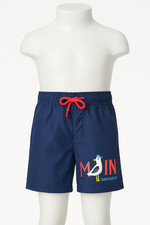 Navigator Shorts Badehose Marineblau 'Moin' Seemannsvogel Print 116