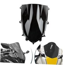 Motorcycle Windshield, Front Windshield Windscreen for YZF R6 600 2017 Black