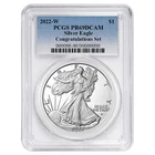 2022-W $1 1-oz Proof American Silver Eagle Congratulations Set PCGS PR69DCAM