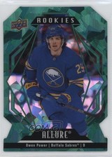 2022 Upper Deck Allure Rookies Green Rainbow Die-Cut 37/99 Owen Power #101 0i6