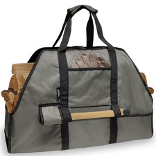 Firewood Carrier with Handles, Large Canvas Wood Carrier for Firewood Tote, S...