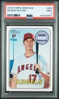 2018 TOPPS HERITAGE #600 SHOHEI OHTANI ROOKIE RC PSA 9