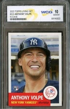 2023 Topps Living Set #633 Anthony Volpe Yankees Rookie Card RC WCG 10 Gem Mint